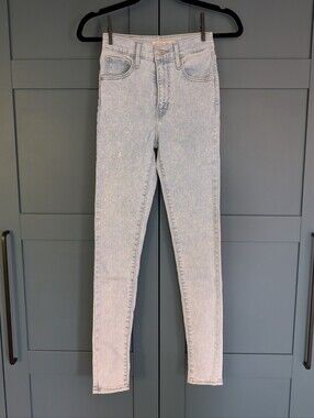 Levi's Mile High Super Skinny Jeans | Size 24 | Acid Wash